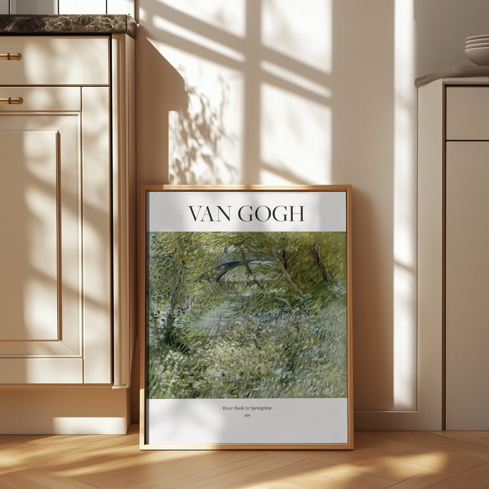 River Bank In Springtime (1887) Poster och Canvastavla