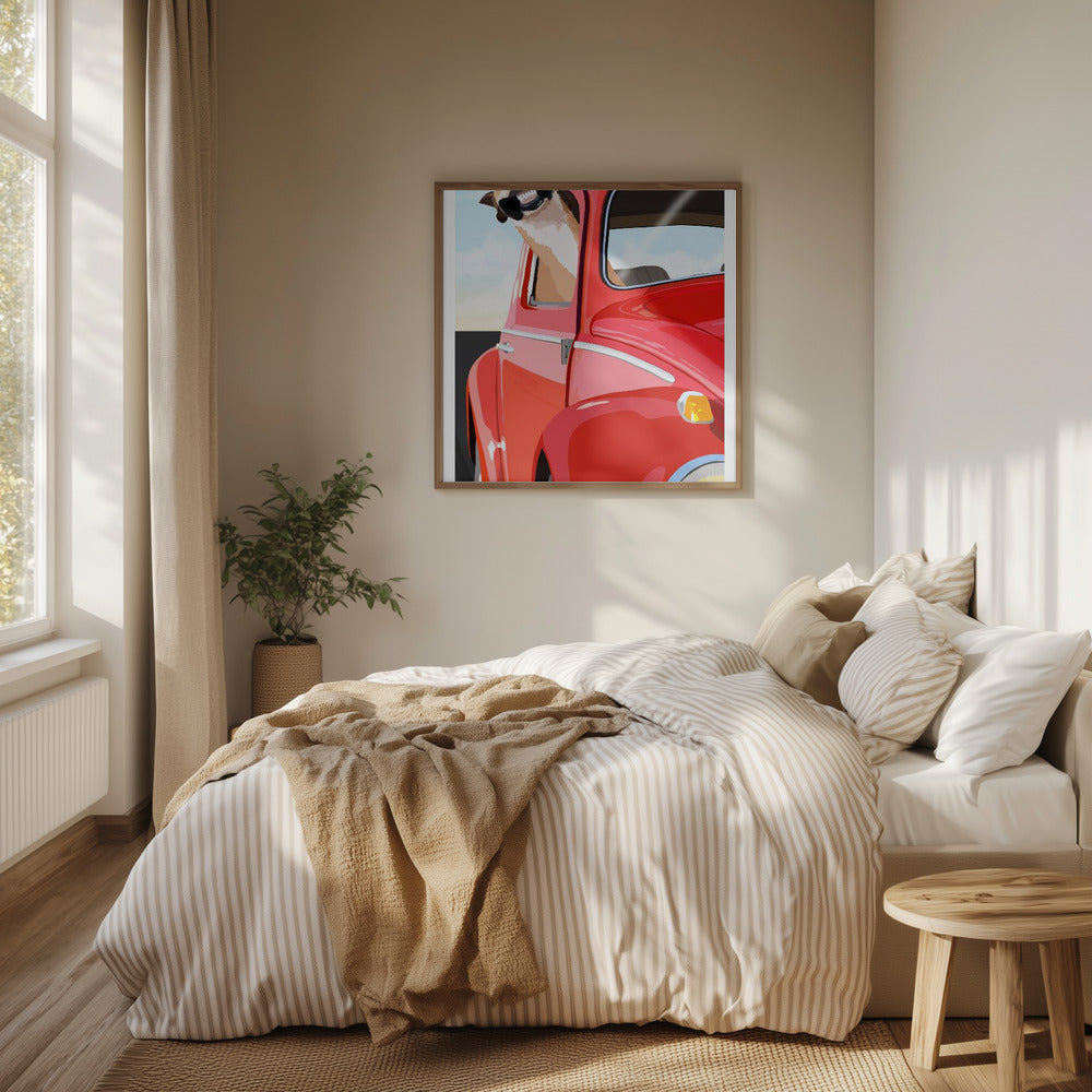 Zoom Dog Poster och Canvastavla