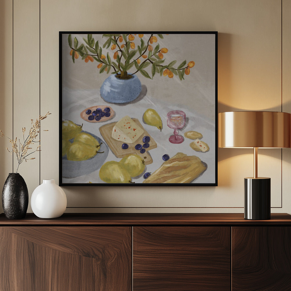 Gin and Tonic In the Afternoon Sun Illustration Poster och Canvastavla