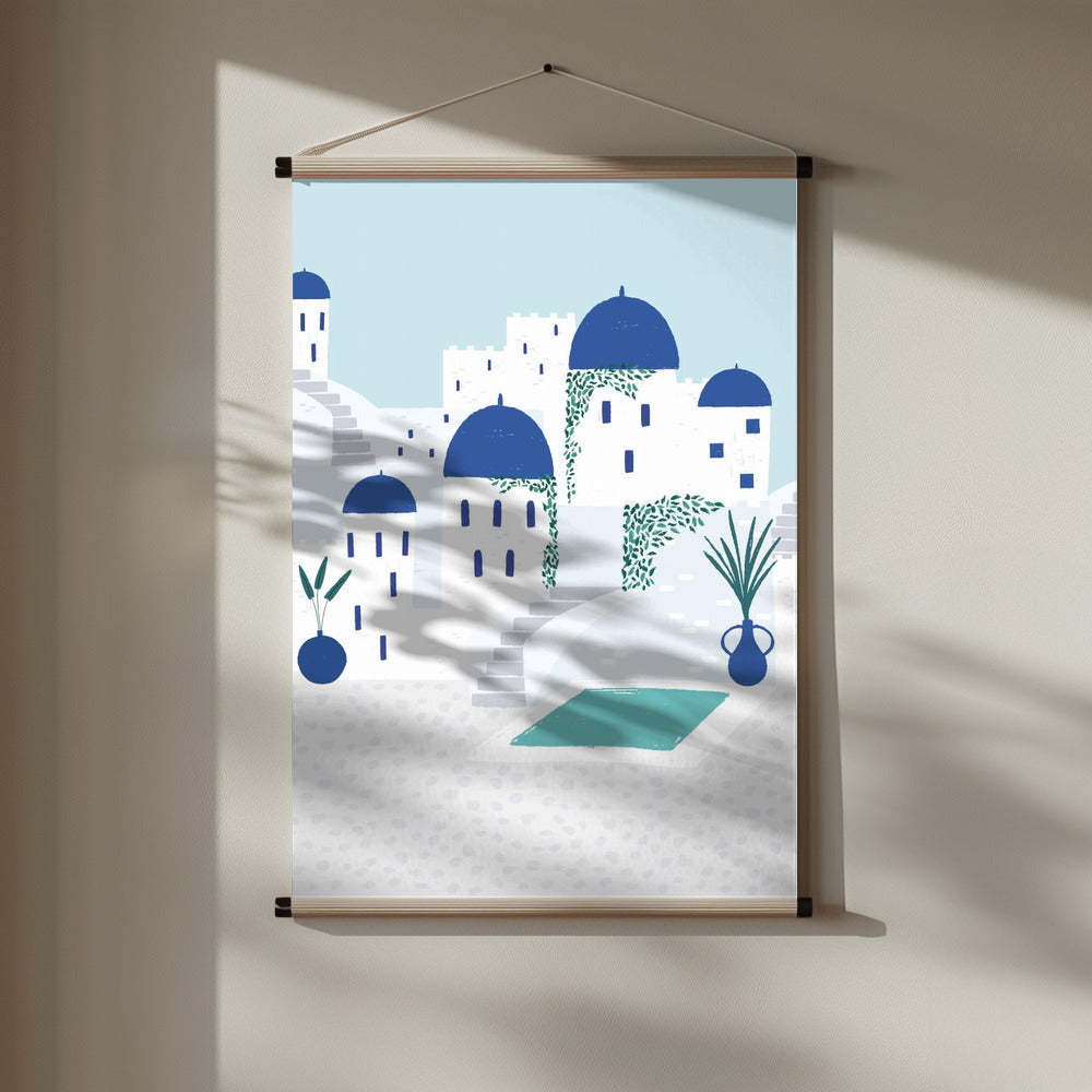 Santorini Poster och Canvastavla