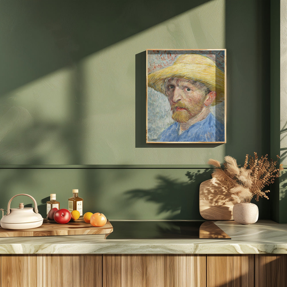 Vincent Van Gogh's Self Portrait (1887) Poster och Canvastavla