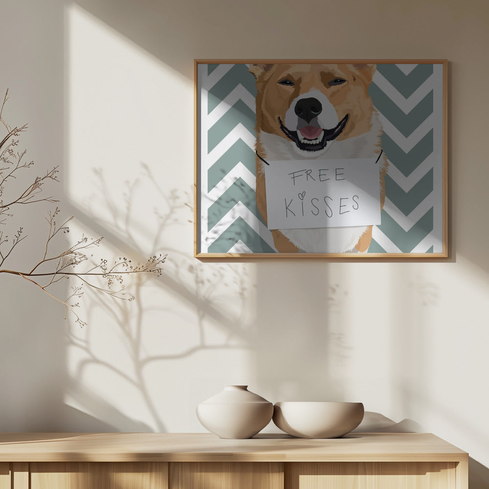 Free Kisses Poster och Canvastavla