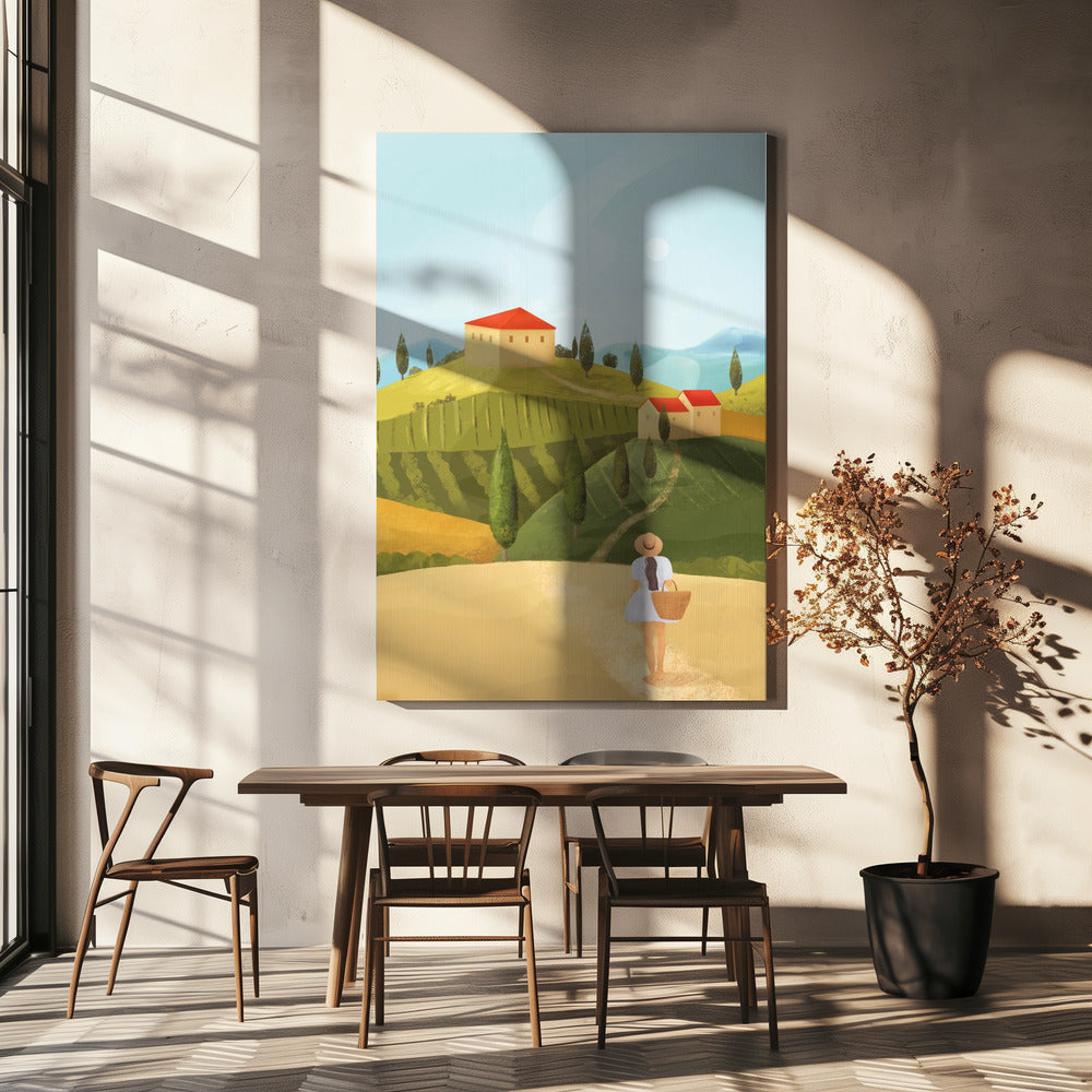 Tuscany Poster och Canvastavla