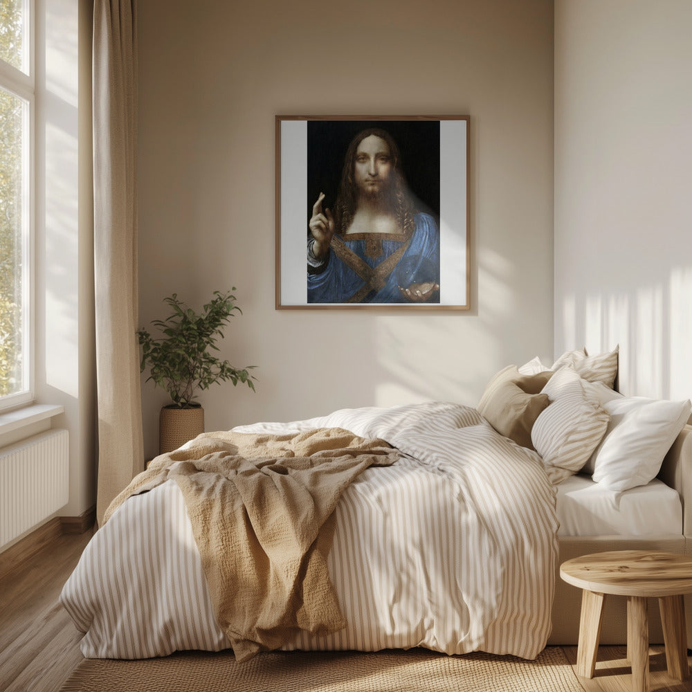 Salvator Mundi (circa 1500) Poster och Canvastavla