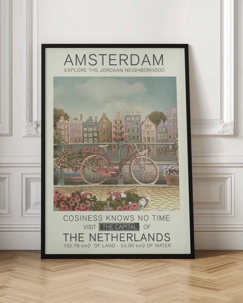 Amsterdam print Poster och Canvastavla