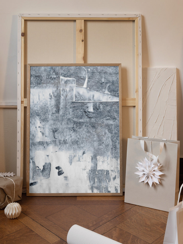 Concrete structure 12 Abstract painting mural Poster och Canvastavla