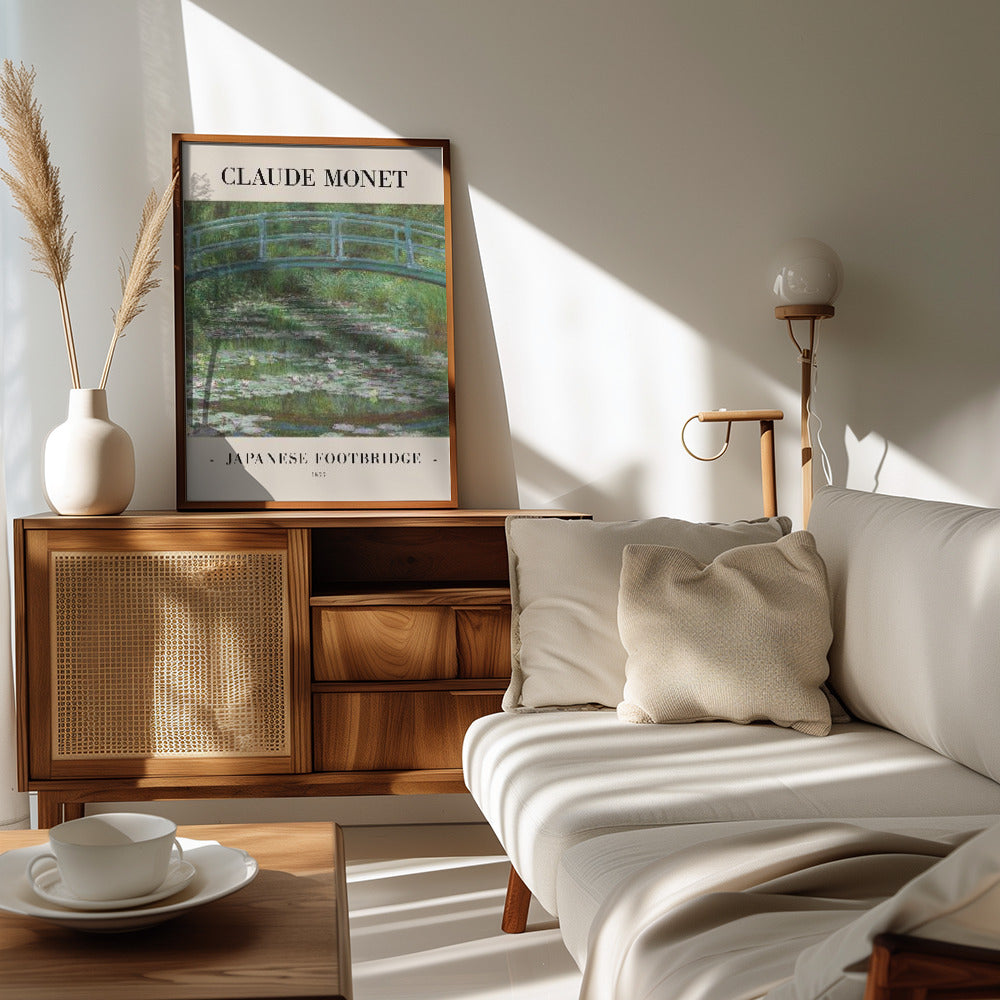 Japanese Footbridge 1899 Poster och Canvastavla