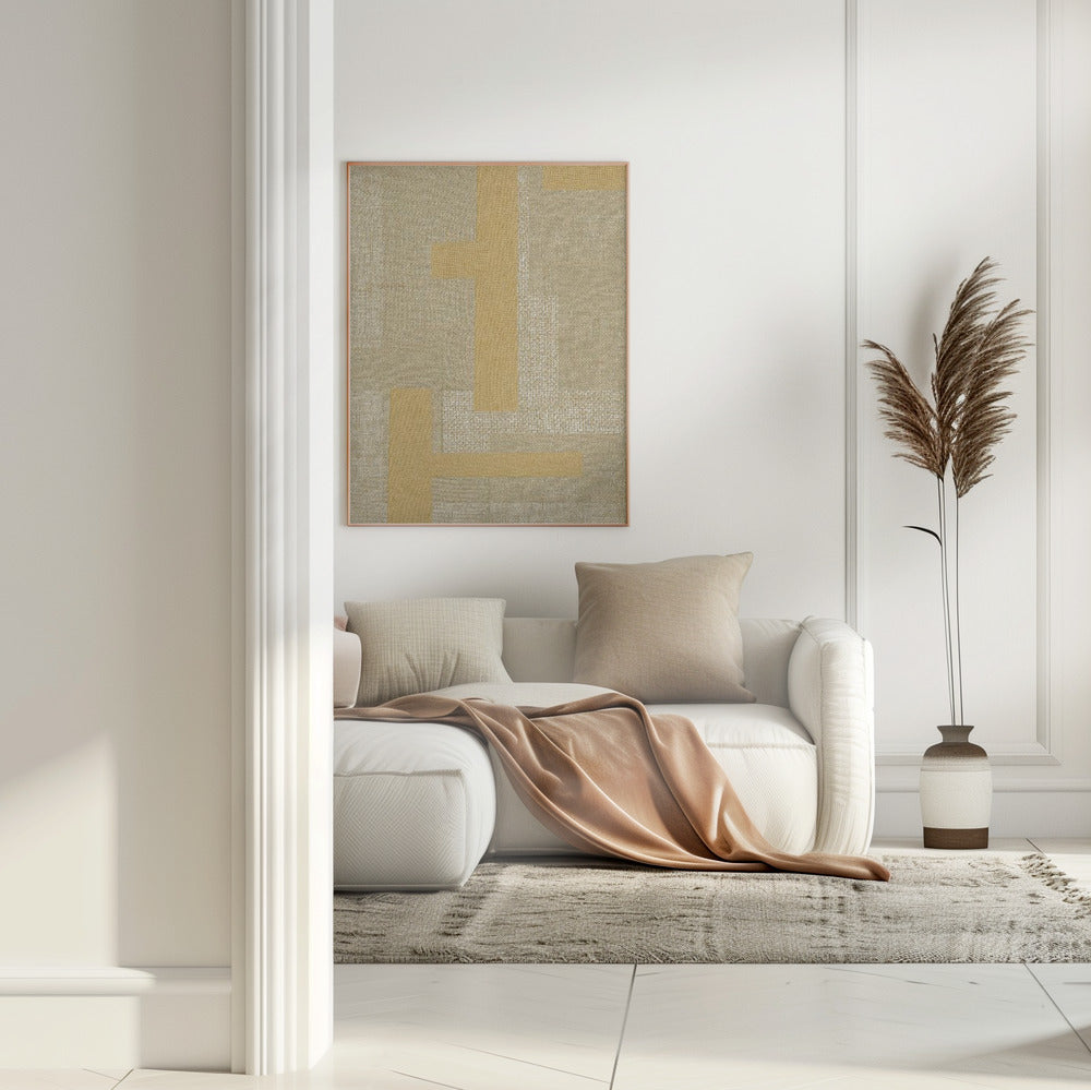 Fabric Pattern Collage No.4 Poster och Canvastavla