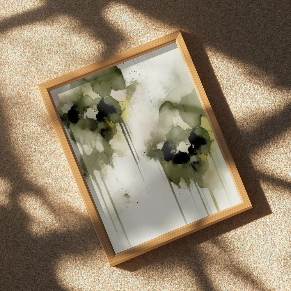 Greenpansies Poster och Canvastavla