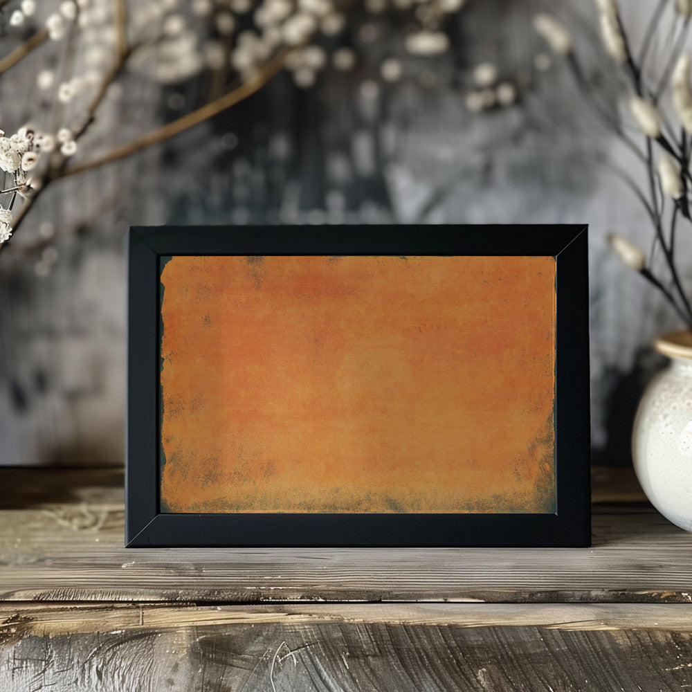 Minimal Orange Abstract 01 Poster och Canvastavla