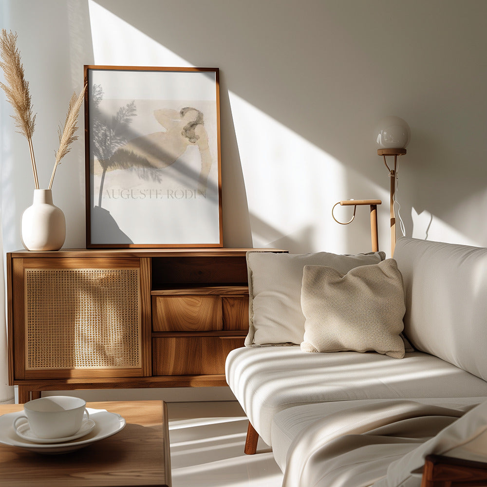 Study of a Nude (lying On Side) Poster och Canvastavla