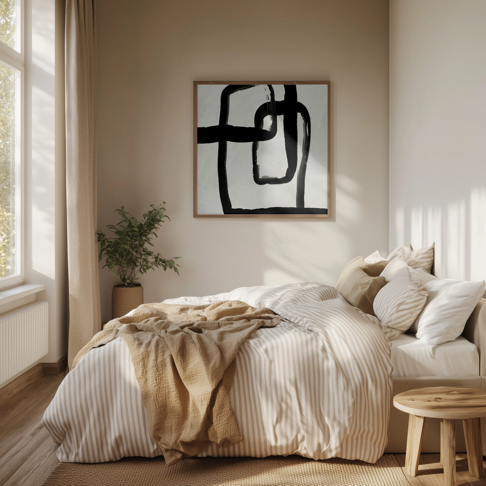 Blackstrokesno8 Poster och Canvastavla