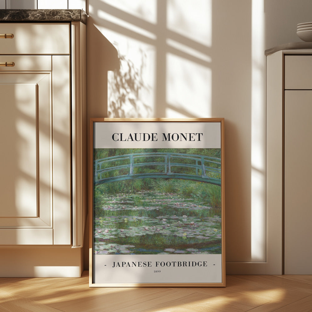 Japanese Footbridge 1899 Poster och Canvastavla