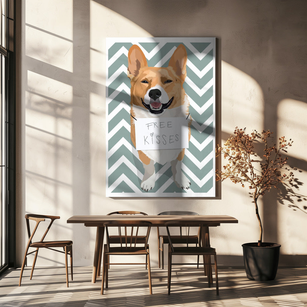 Free Kisses Poster och Canvastavla