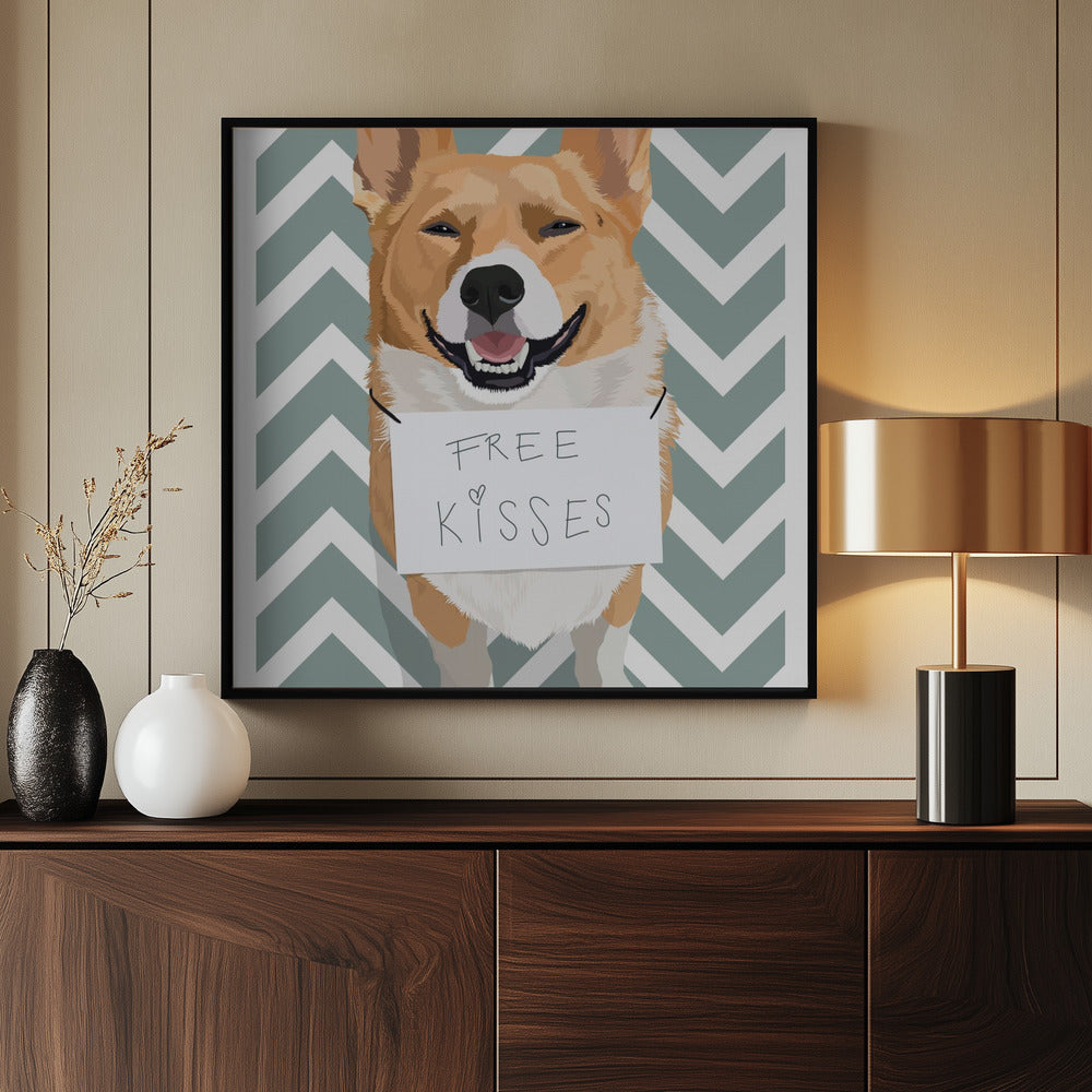 Free Kisses Poster och Canvastavla