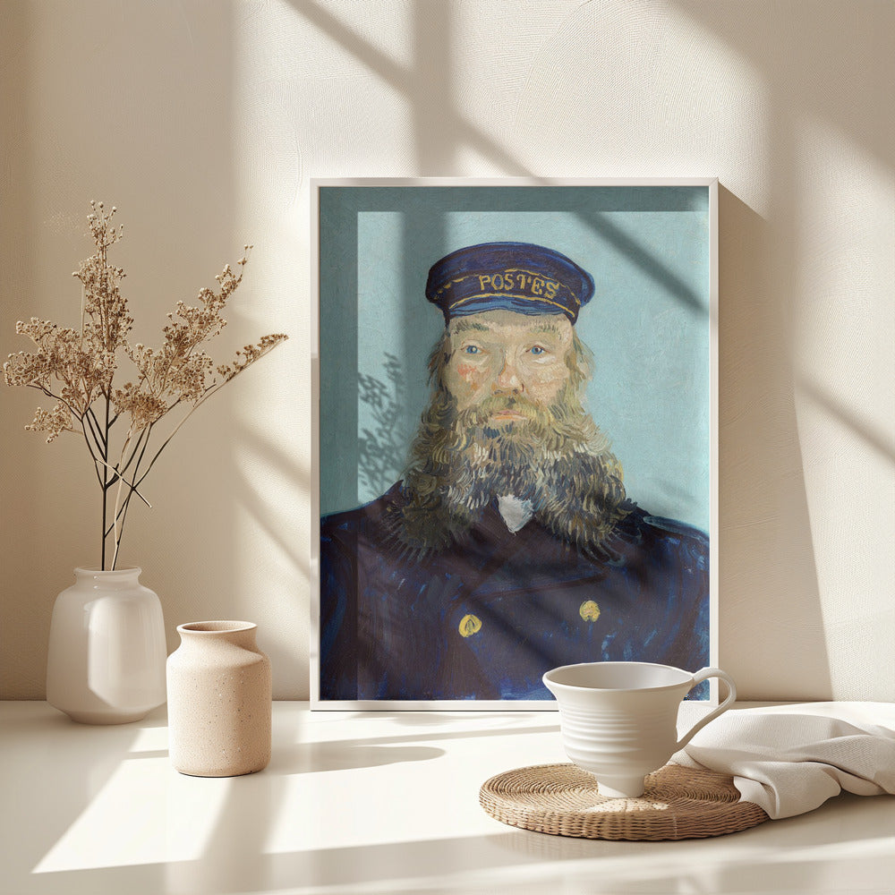 Vincent Van Gogh's Portrait of Postman Roulin (1888) Poster och Canvastavla