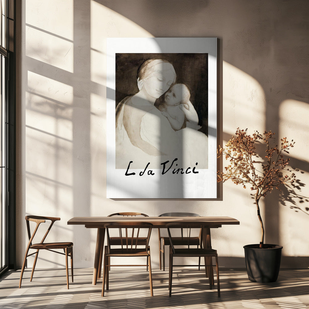 Madonna and Child Poster och Canvastavla