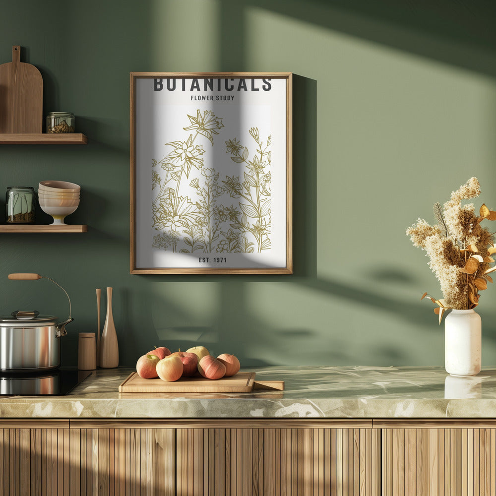Botanicals Flower Study Ii Poster och Canvastavla