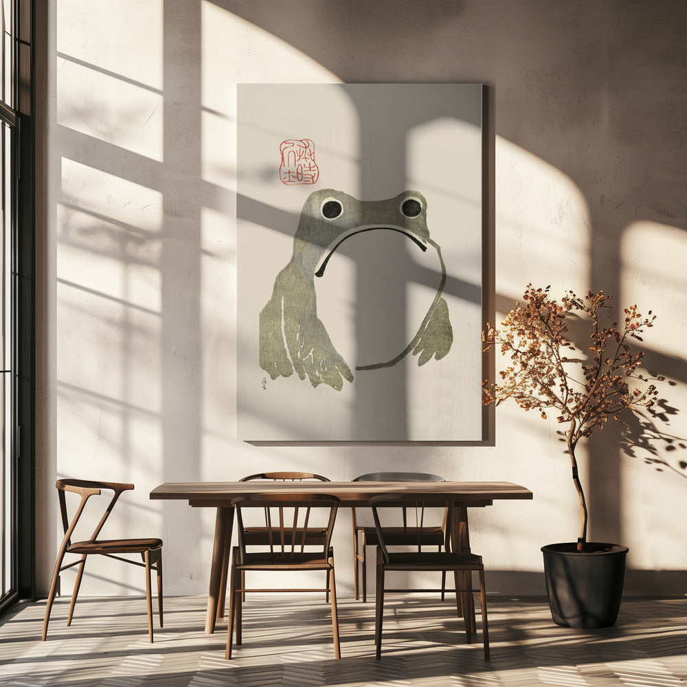 Grumpy Frog I Poster och Canvastavla