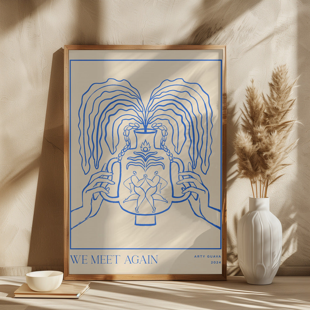 Vessel Collection : We Meet Again (LineArt) Poster och Canvastavla