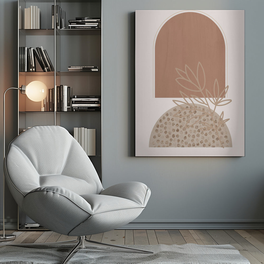 Boho Beige 1 Poster och Canvastavla