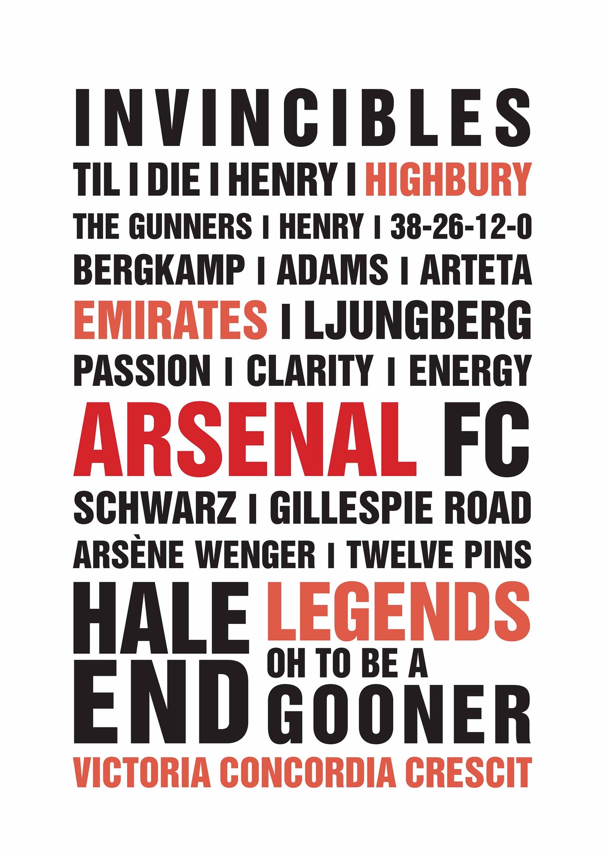 Invincible Arsenal poster