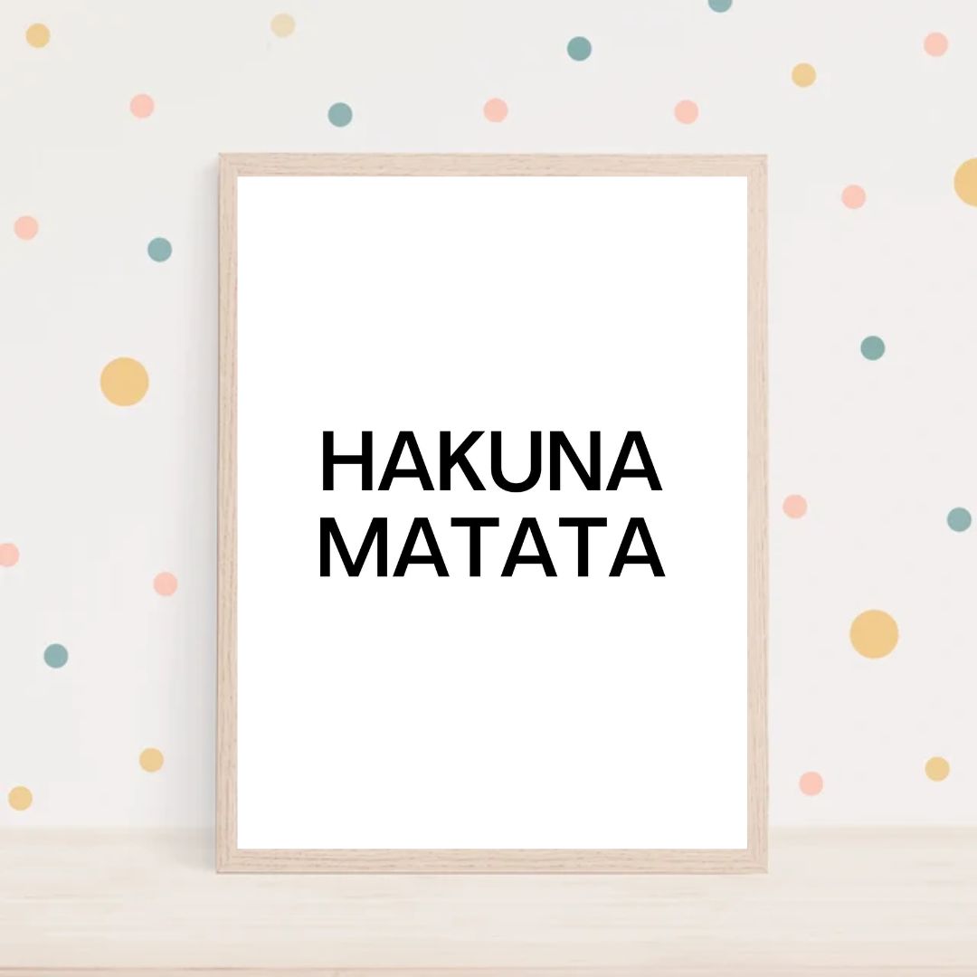 barncitat-hakuna-matata poster