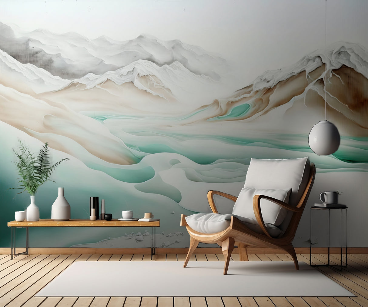 Frozen Landscape Poster och Canvastavla