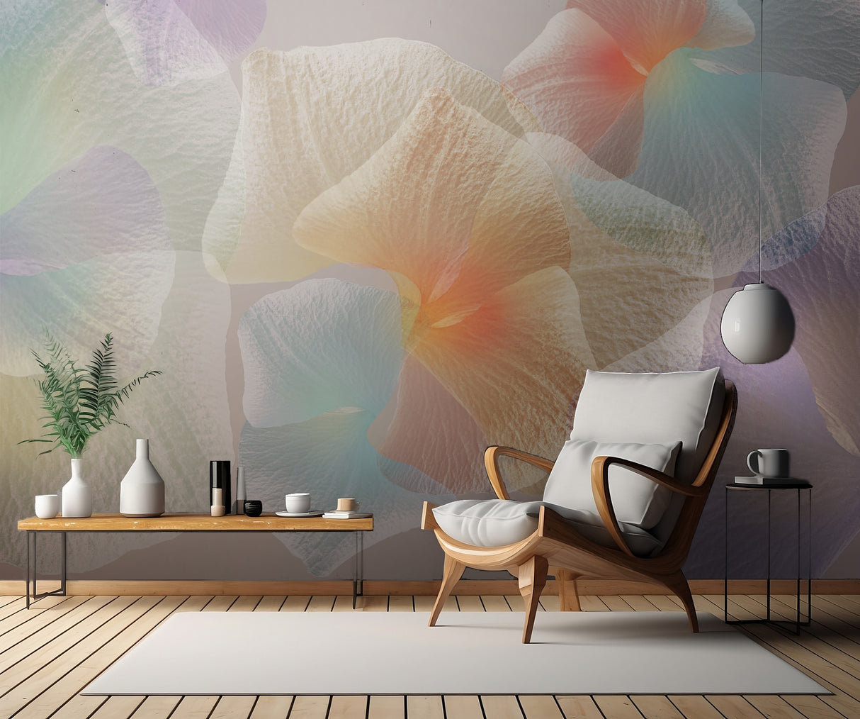 Pastel floral Poster och Canvastavla