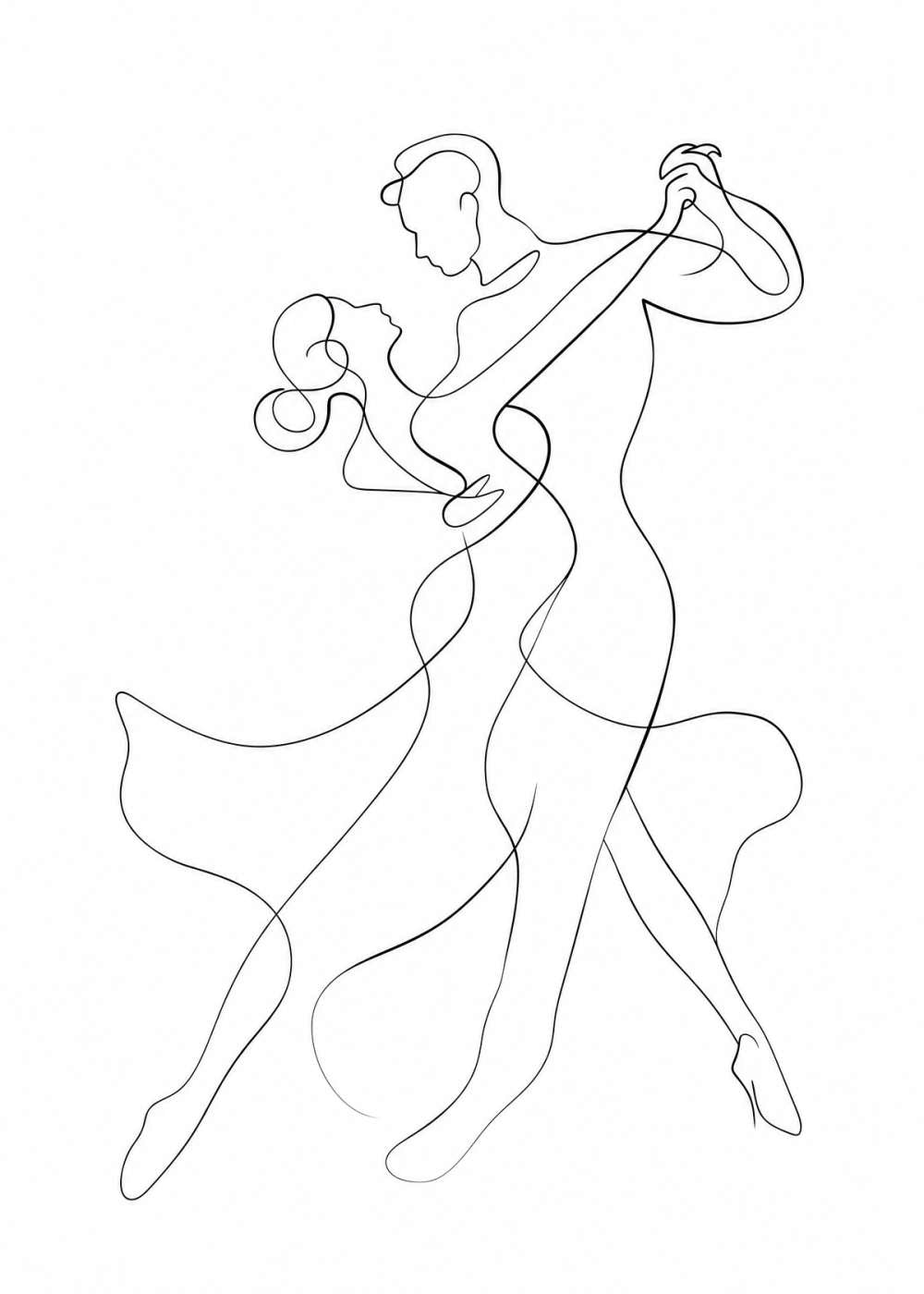 Dancing Pair Canvas