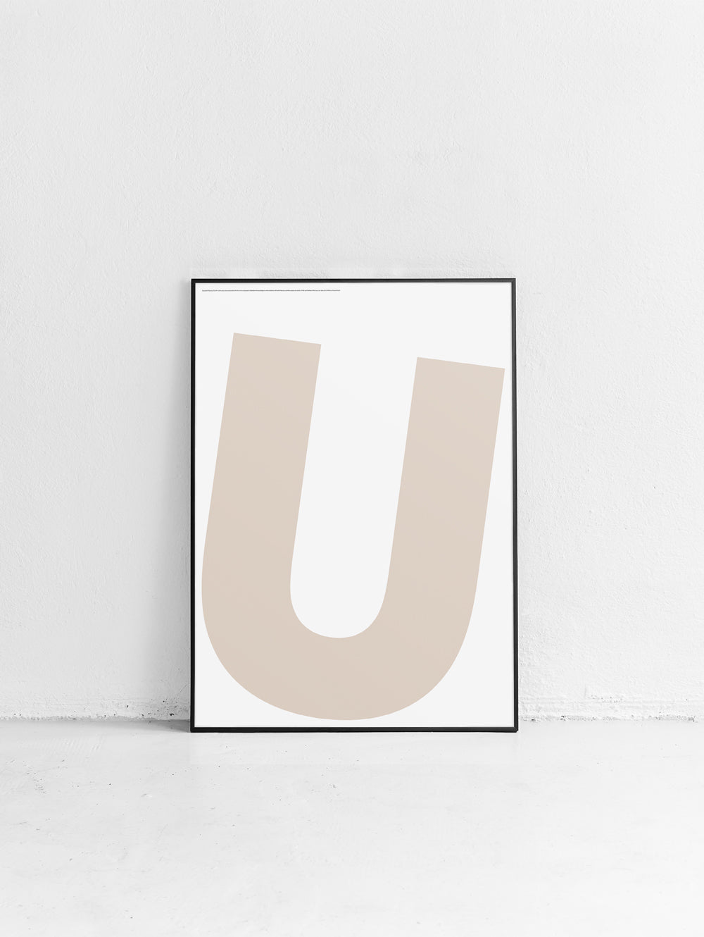 Letter U Poster