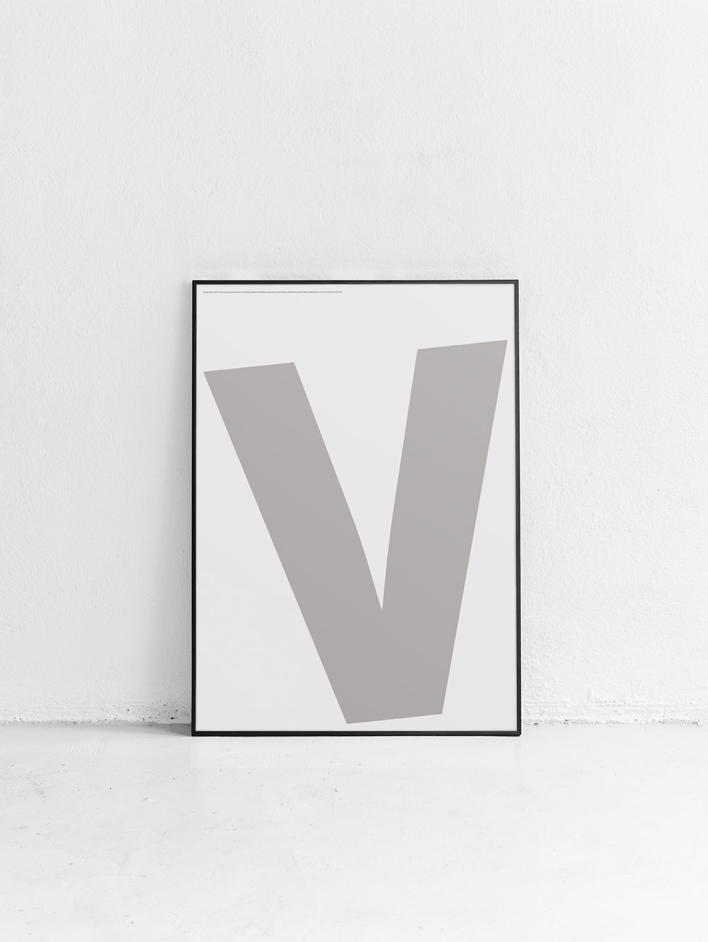 Letter V Poster