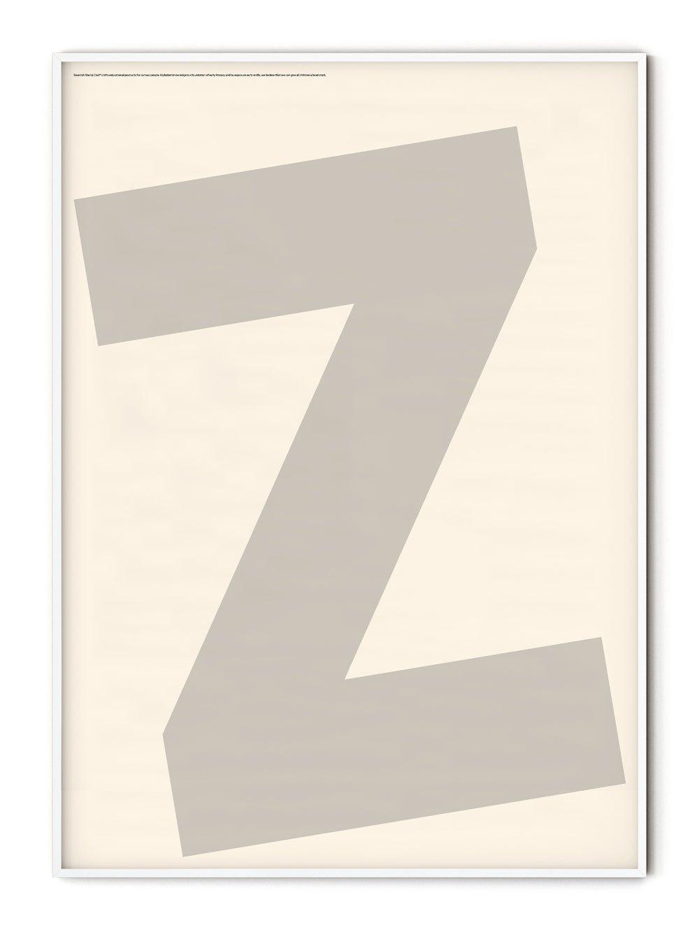 Letter Z Poster