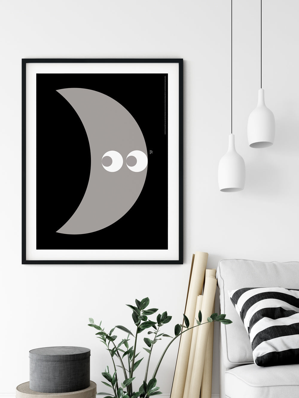 Basic Moon Poster