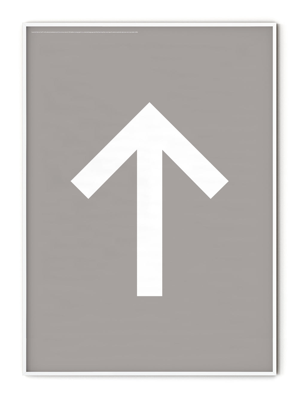 Iconography Up Arrow Poster