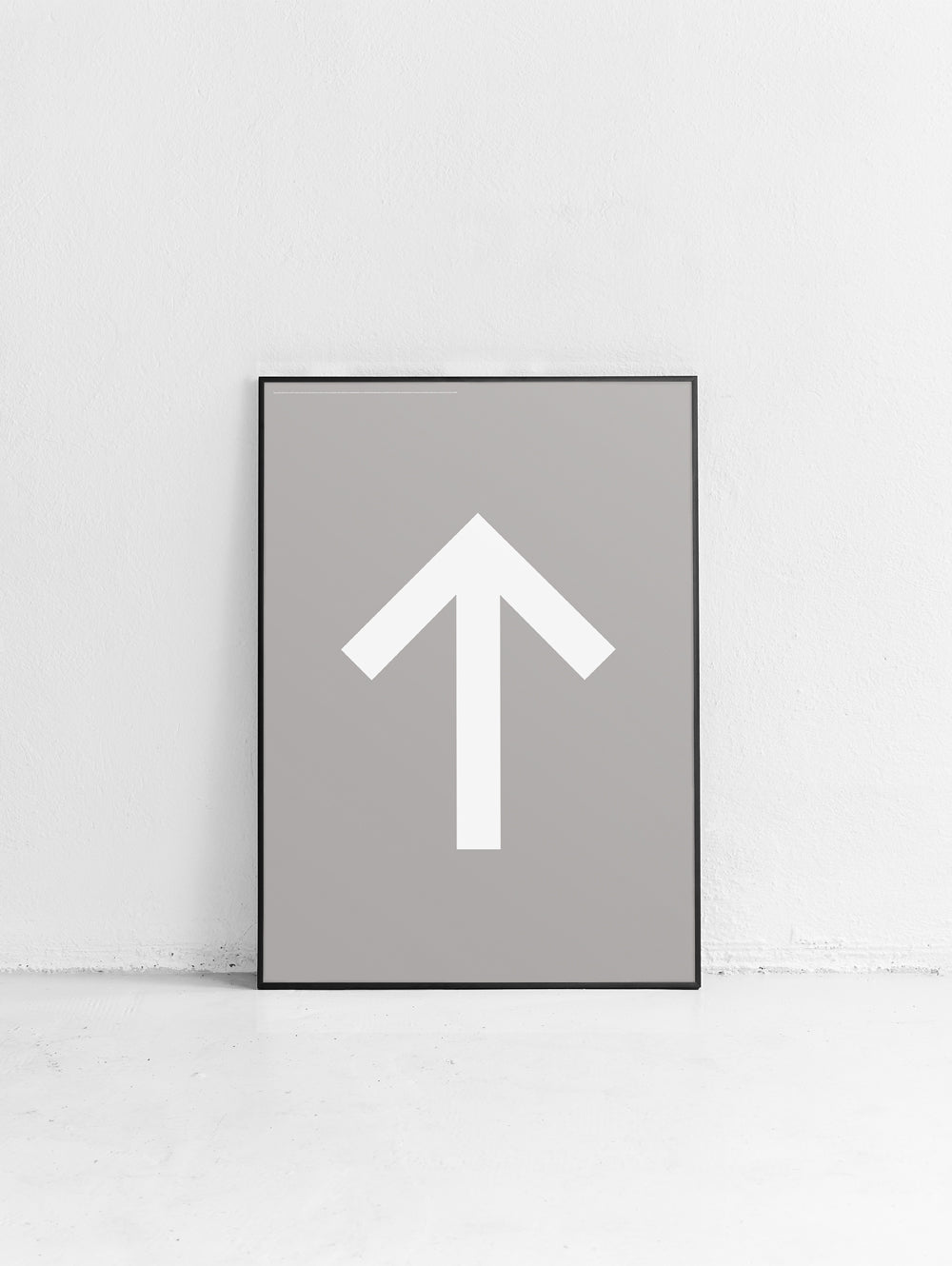 Iconography Up Arrow Poster