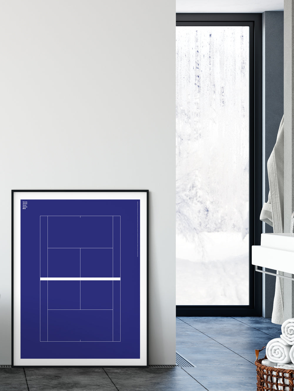 Sport Tennis Court Poster