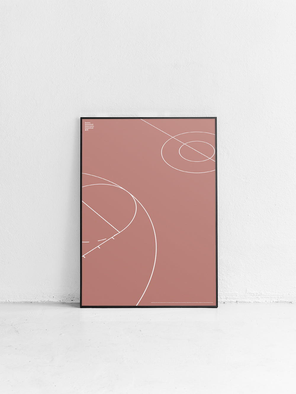 Sport Basketball Court Detail Poster