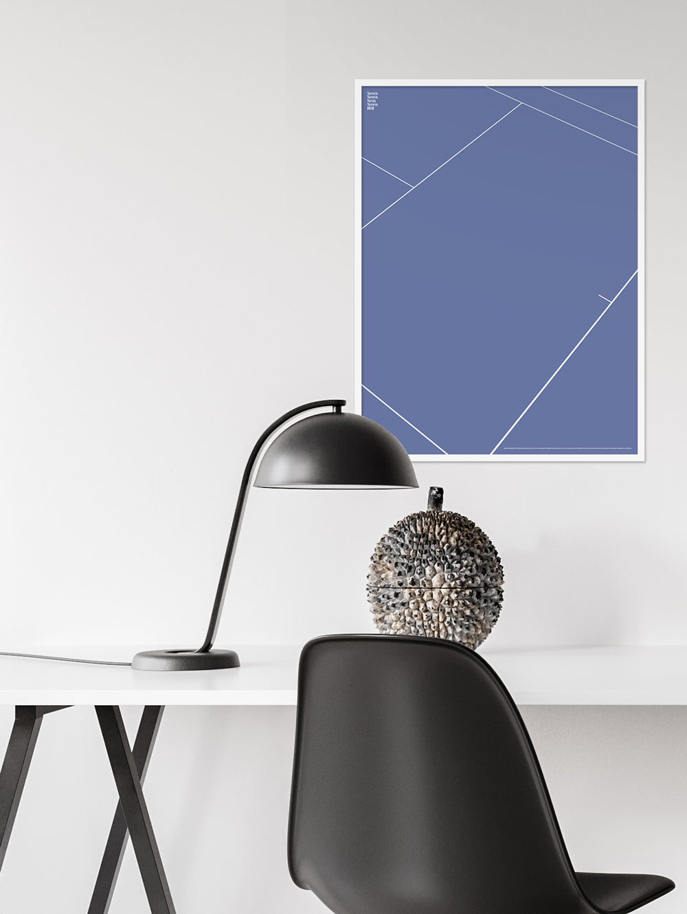 Sport Tennis Court Detail Poster