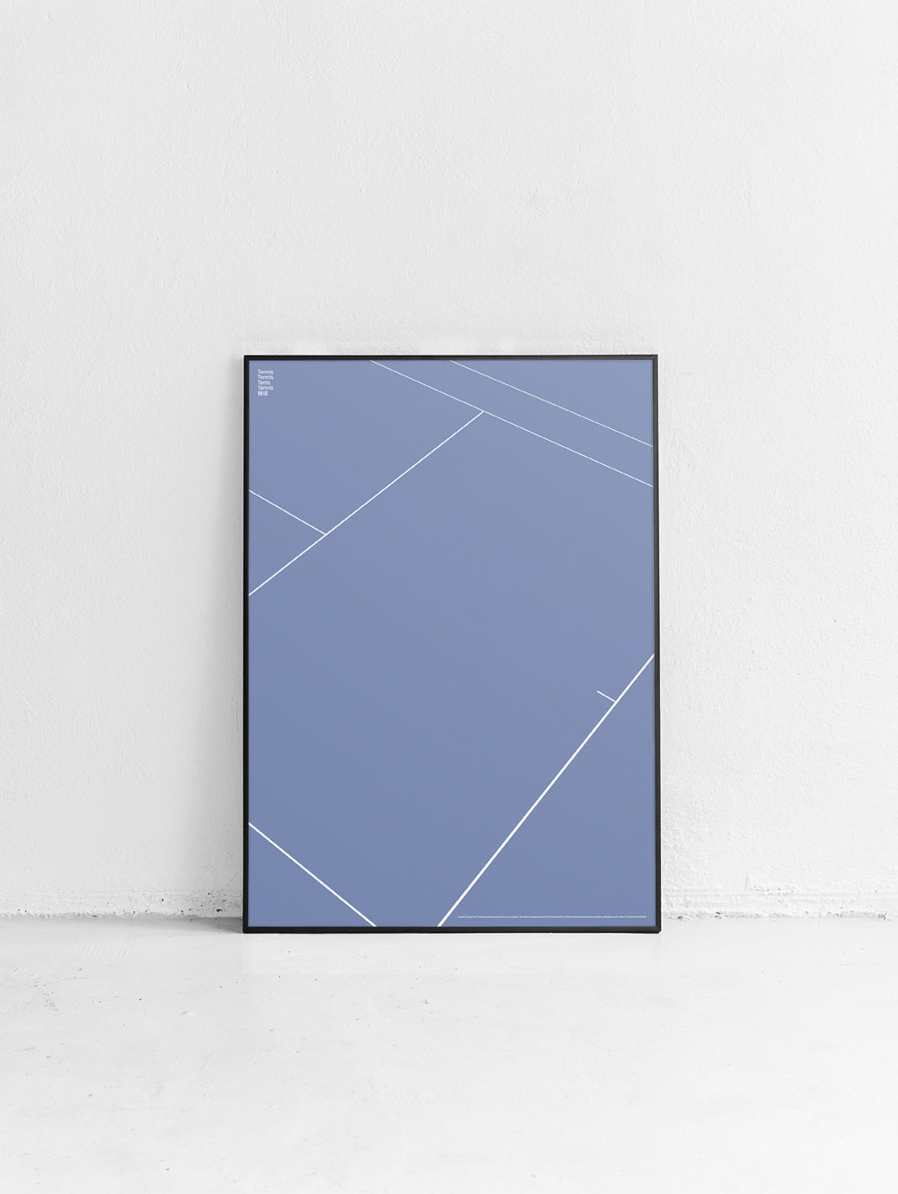 Sport Tennis Court Detail Poster