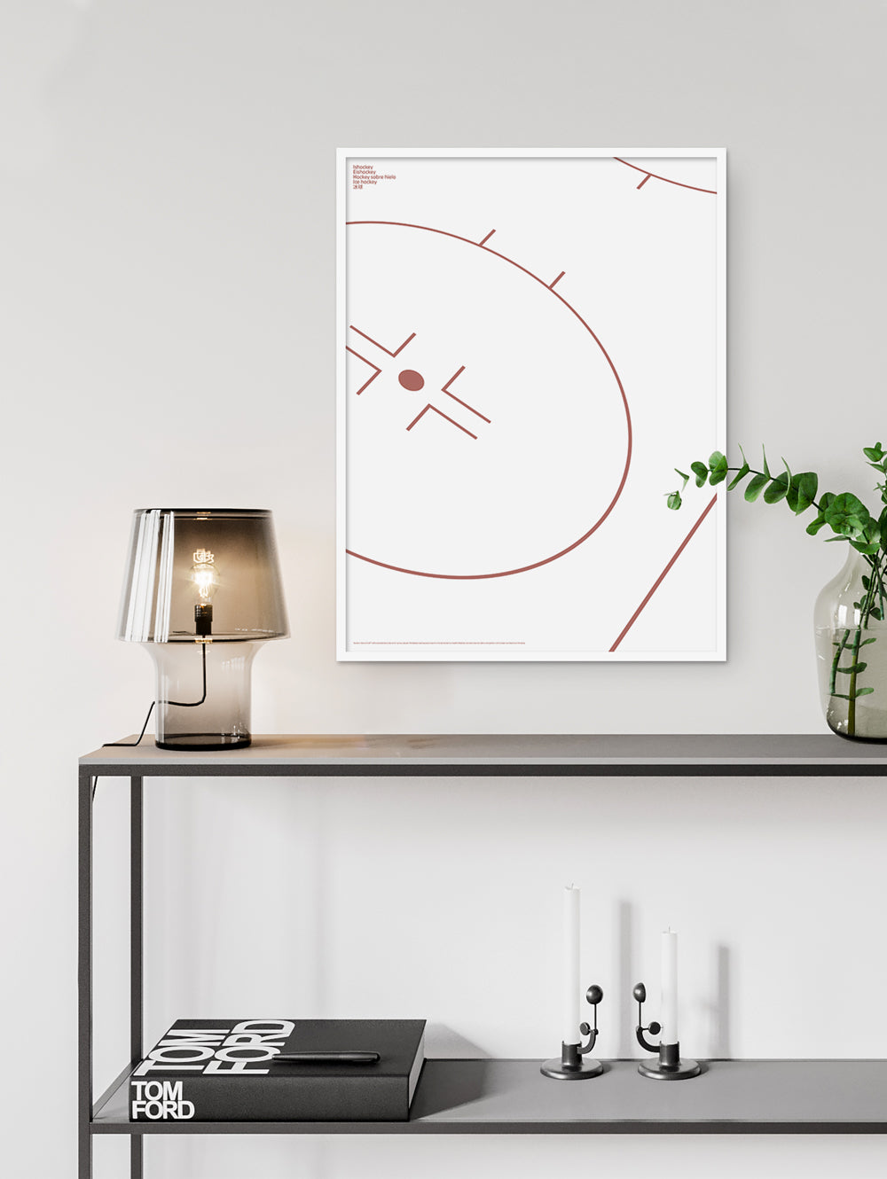 Sport Hockey Rink Detail Poster