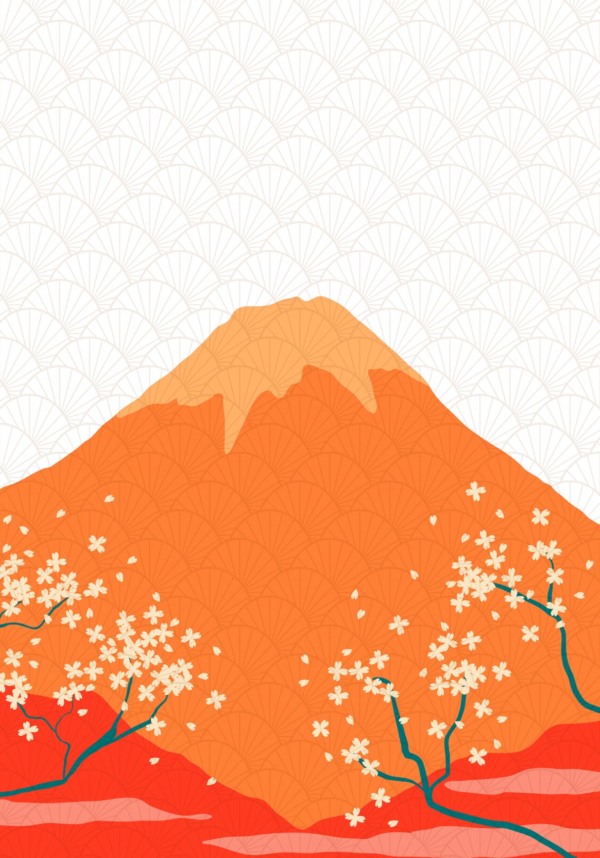 Sakura Warmth Poster och Canvastavla