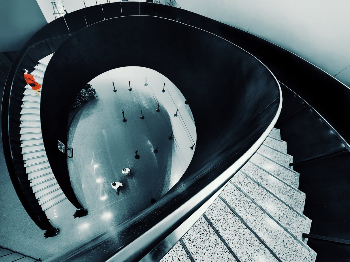 On Stairs 2 Poster och Canvastavla