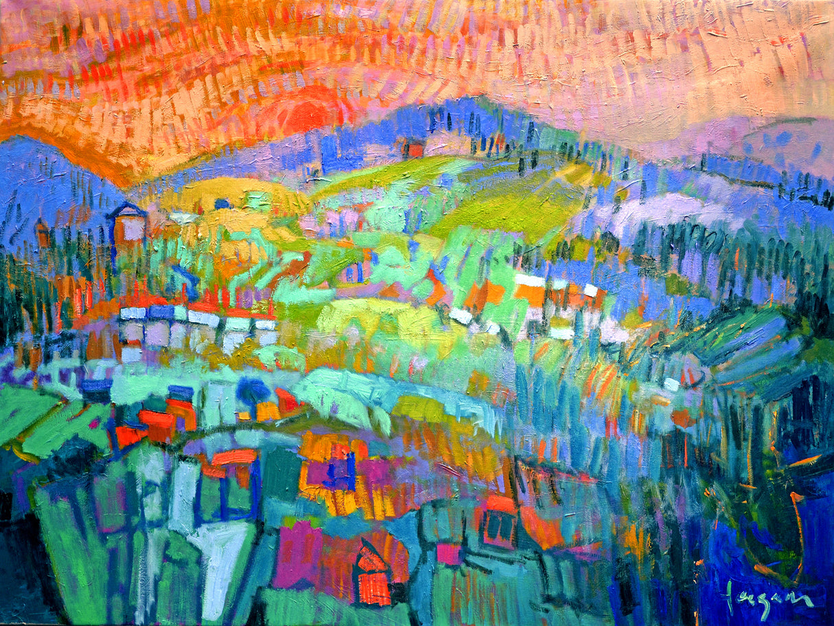 Df1706enchantedmountain Poster och Canvastavla