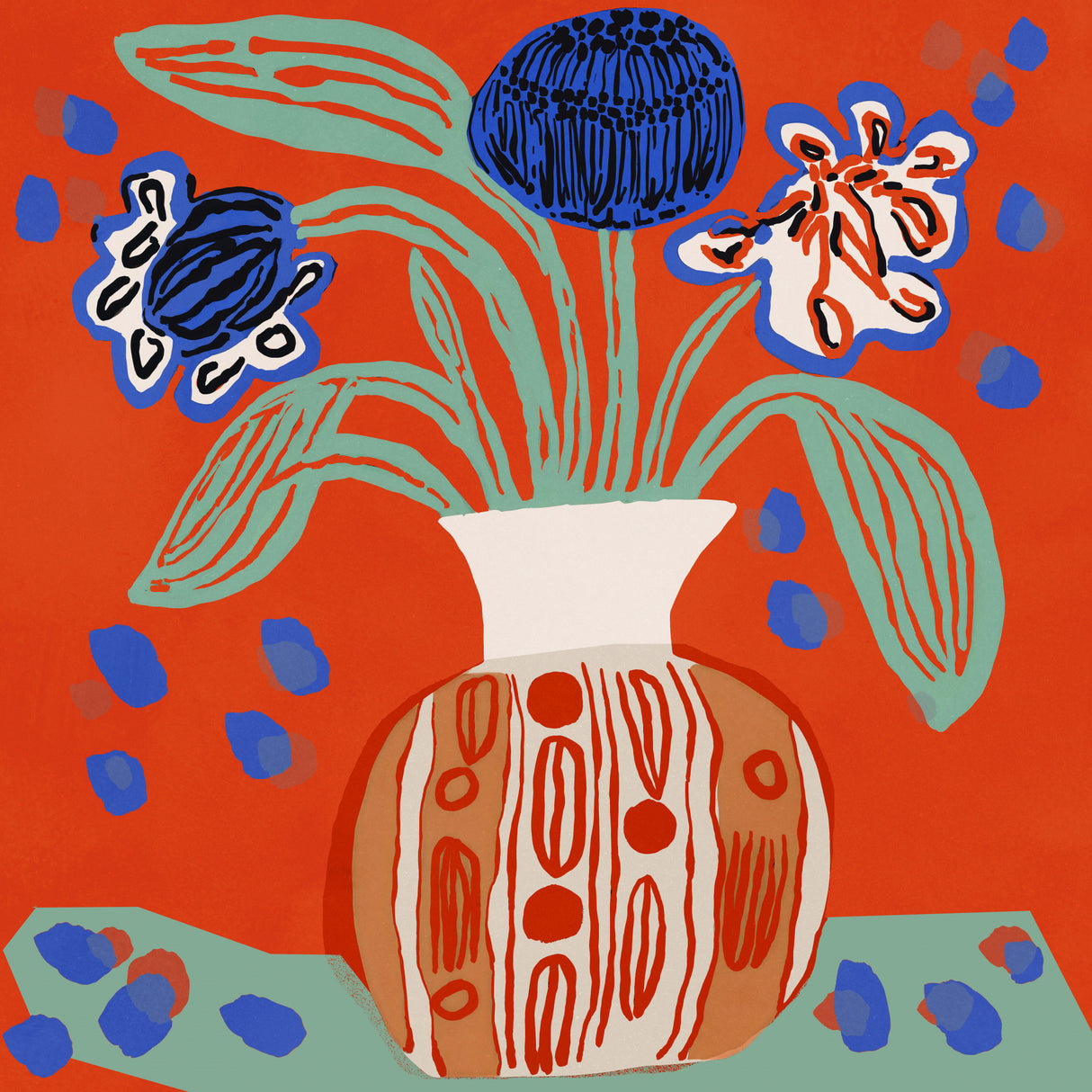 Flower Still Life Poster och Canvastavla