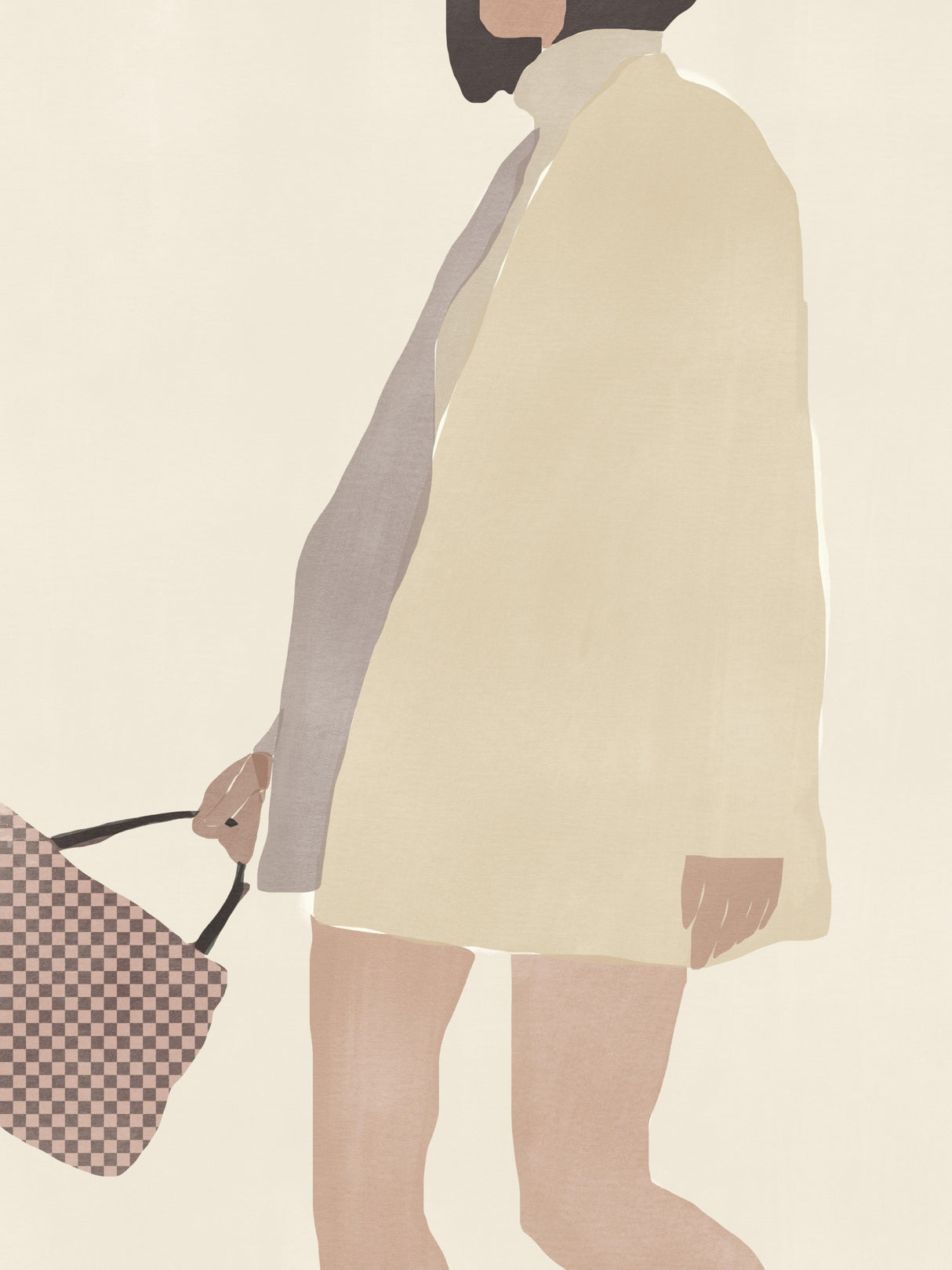 Checked Handbag Poster och Canvastavla