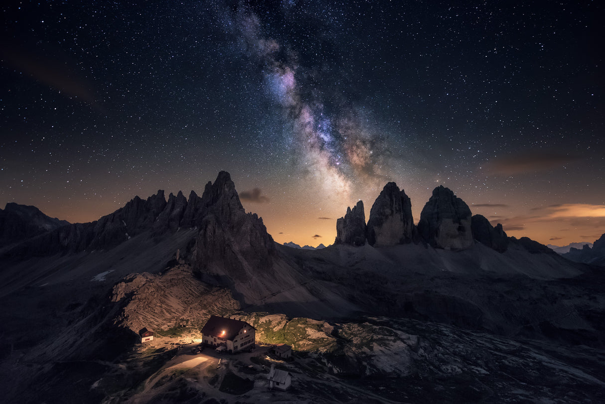 Rising over Tre Cime Poster och Canvastavla