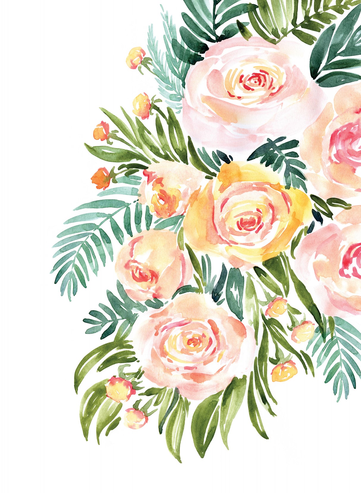 Abigail bouquet Poster och Canvastavla