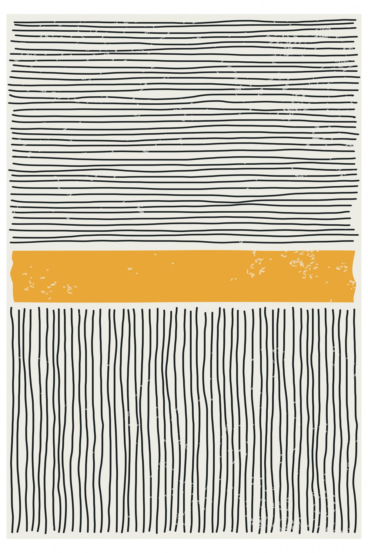 Black and Yellow #2 Poster och Canvastavla