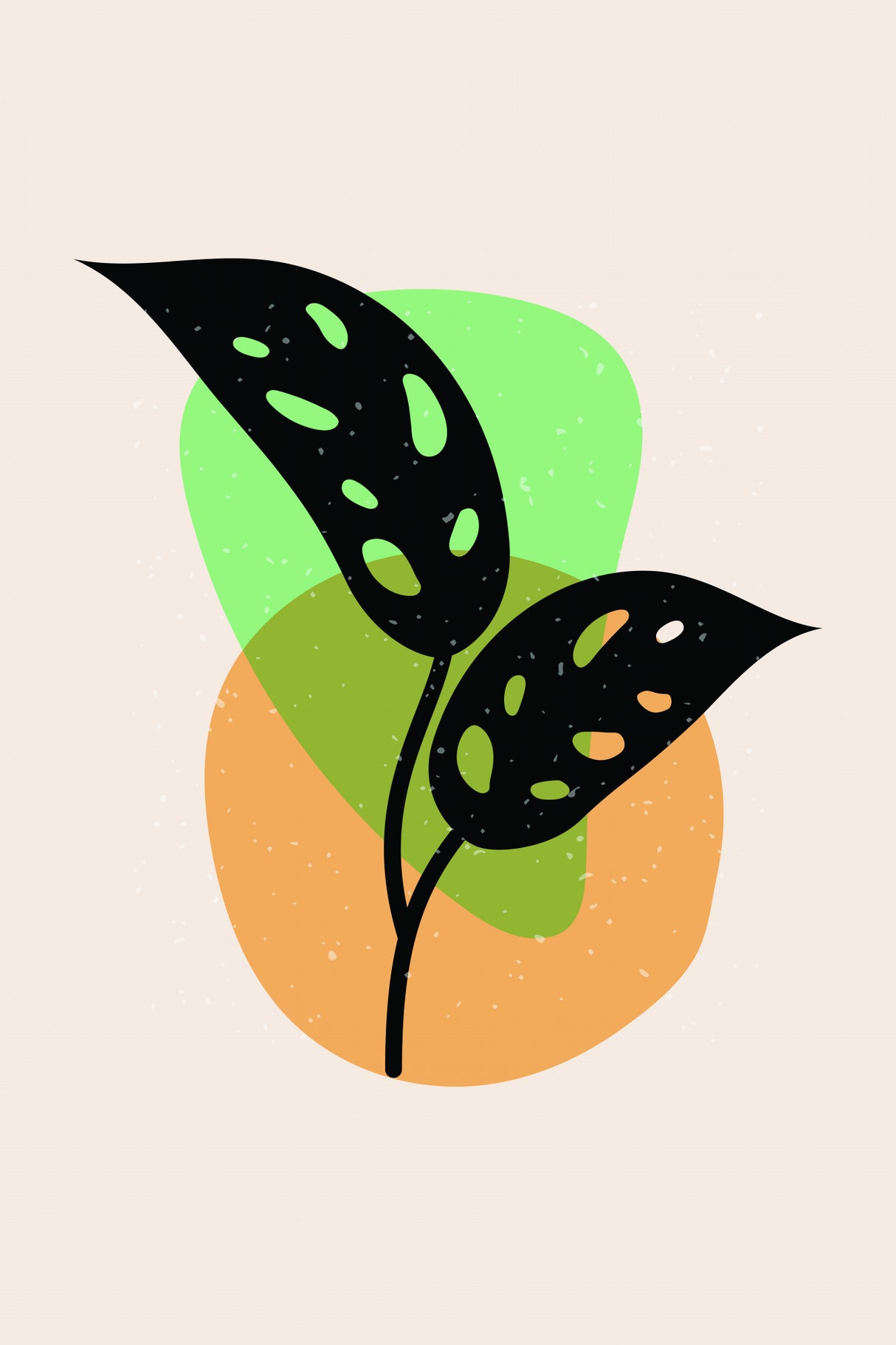 Abstract Botanical #1 Poster och Canvastavla